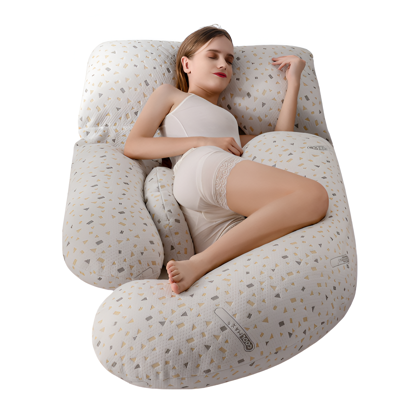 Ergonomisches Schwangerschaftskissen aus weicher Baumwolle