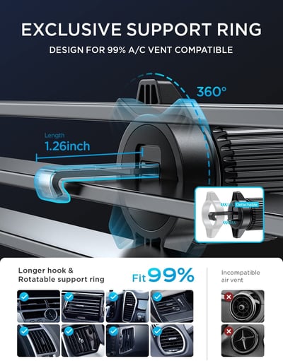 DRIVEMATE | Autohalterung mit Bluetooth | Freisprechkomfort | Kabelloses Laden