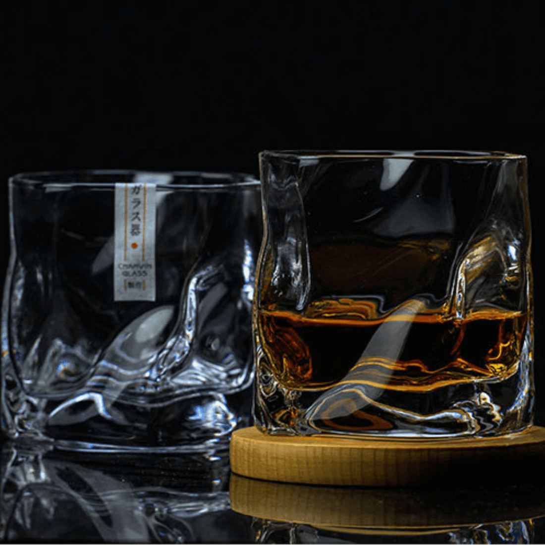 Japanischer Whiskybecher | Falten Design Edo Kiriko
