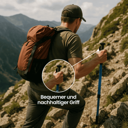 Verstellbare Wanderstöcke | Stabilität &amp; Komfort für Trekking