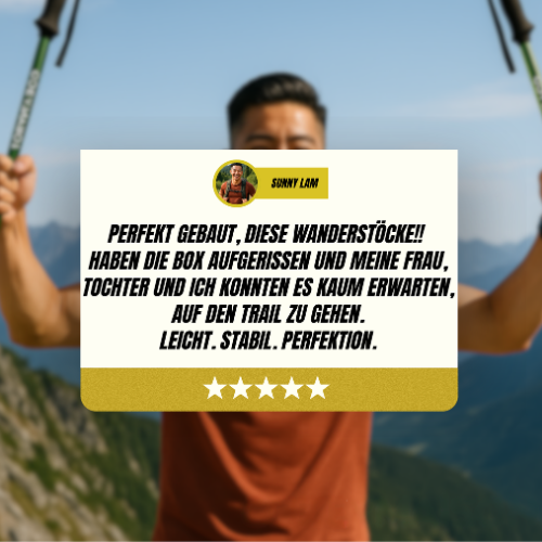 Verstellbare Wanderstöcke | Stabilität &amp; Komfort für Trekking