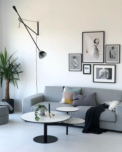 Moderne Wandleuchte 265 - Verstellbare Industriebeleuchtung