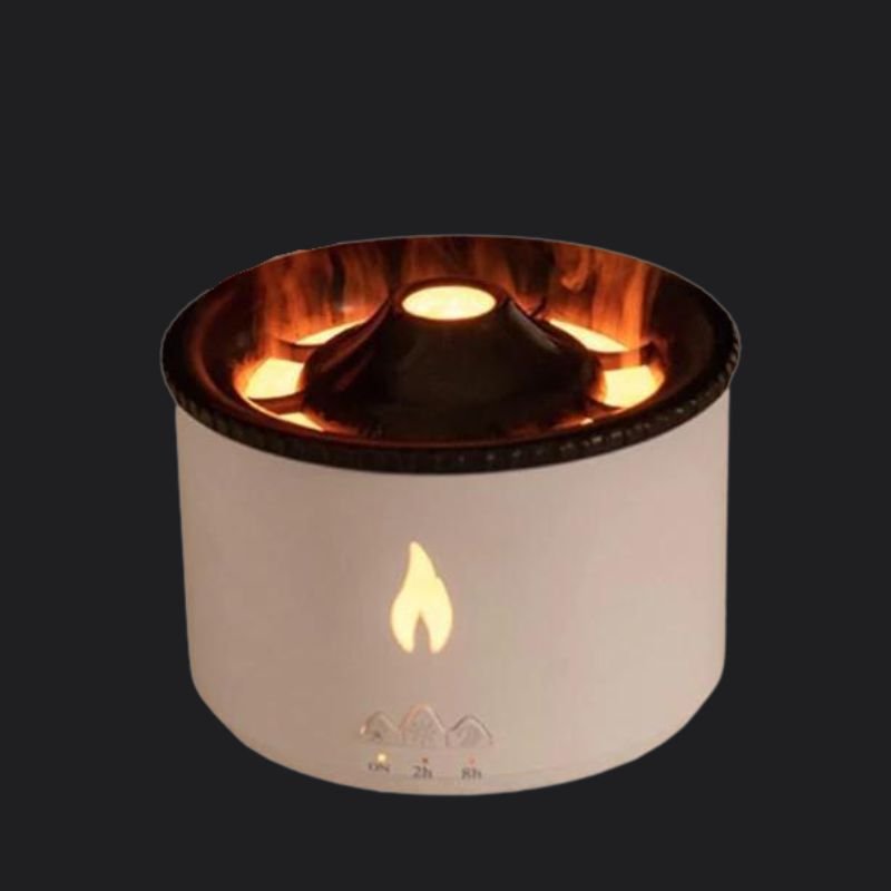 Volcano Aroma Diffuser mit 360ml Wassertank, Aromatherapie, Luftbefeuchter &amp; Stimmungslicht