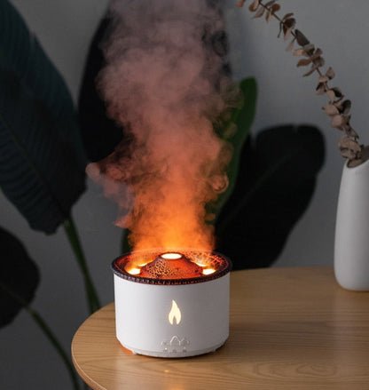 Volcano Aroma Diffuser mit 360ml Wassertank, Aromatherapie, Luftbefeuchter &amp; Stimmungslicht