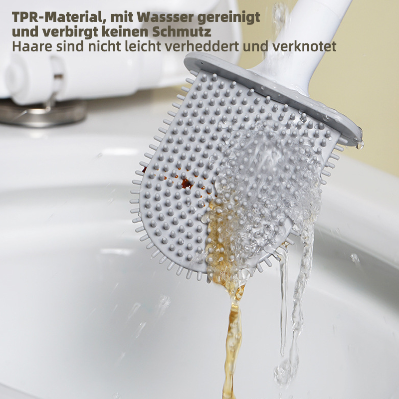 Toilettenbürste zur Wandmontage - TPR Kopf | Hygienisch