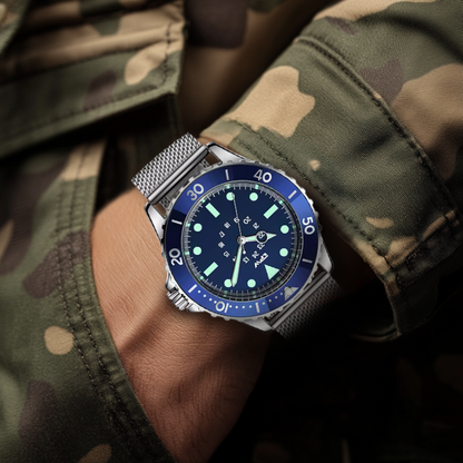 Wasserdichte Herren-Taucheruhr - Militärdesign &amp; Präzision