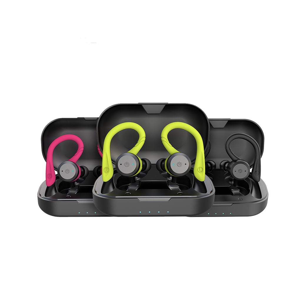 Wasserdichte kabellose Sport-Ohrstöpsel | 20 Std Spielzeit