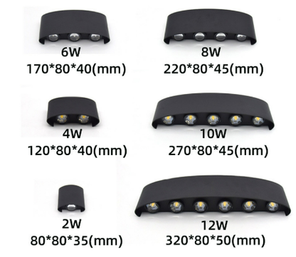 Wasserdichte LED-Wandleuchte – Modern &amp; Energieeffizient