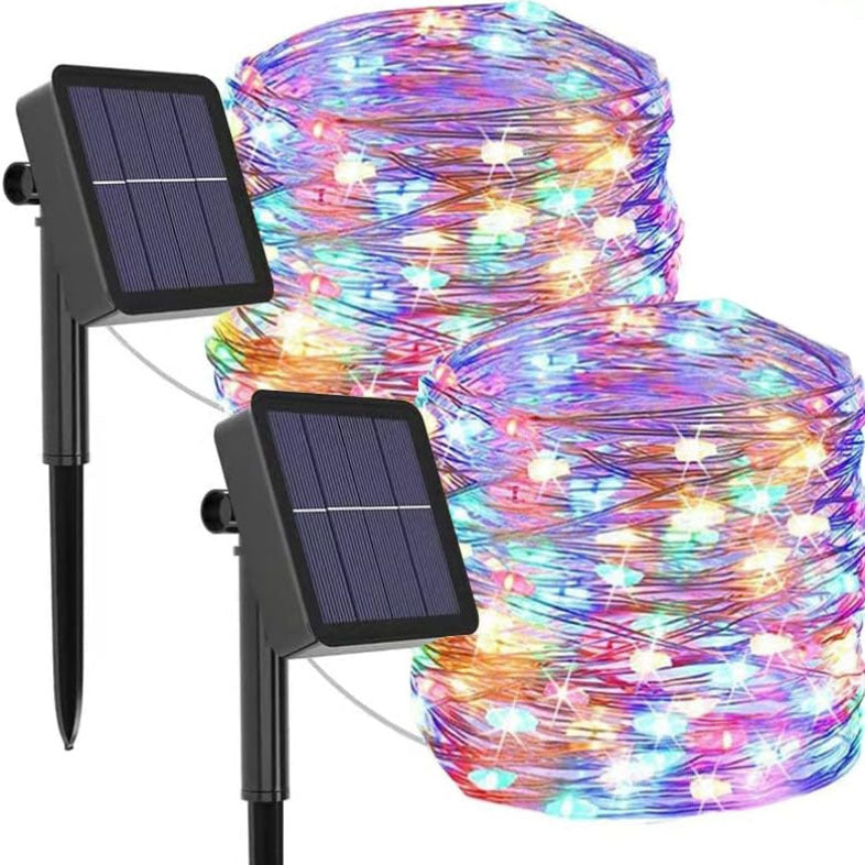 Wasserfeste Lichterkette mit Solarenergie - Außenbereich Beleuchtung