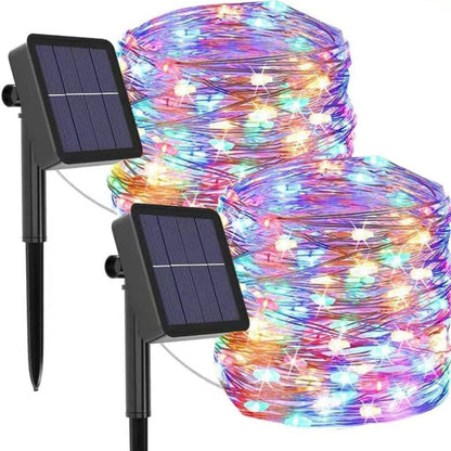 Wasserfeste Lichterkette mit Solarenergie - Außenbereich Beleuchtung