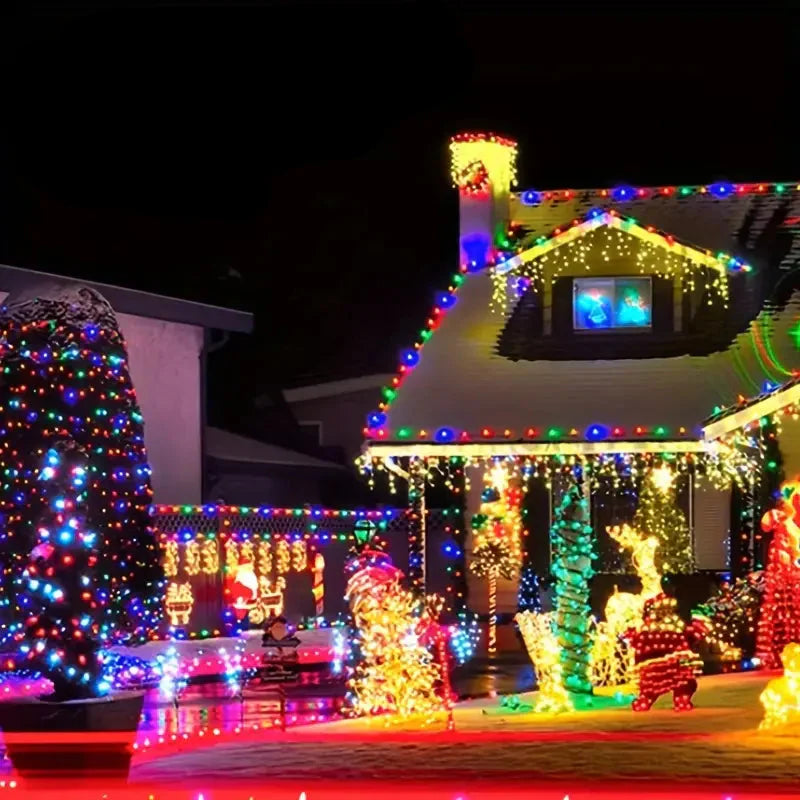 Wasserfeste Lichterkette mit Solarenergie - Außenbereich Beleuchtung