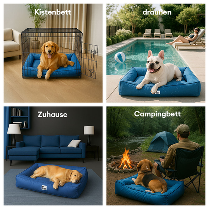 Wasserfestes Orthopädisches Hundebett - Komplettunterstützung Groß