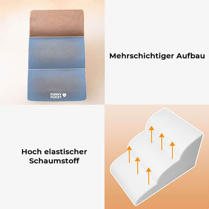Hundetreppe mit weichem Schaumstoff - Rutschfest und Robust
