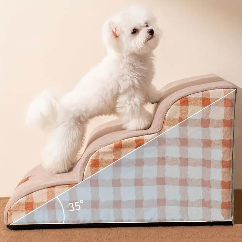 Hundetreppe mit weichem Schaumstoff - Rutschfest und Robust