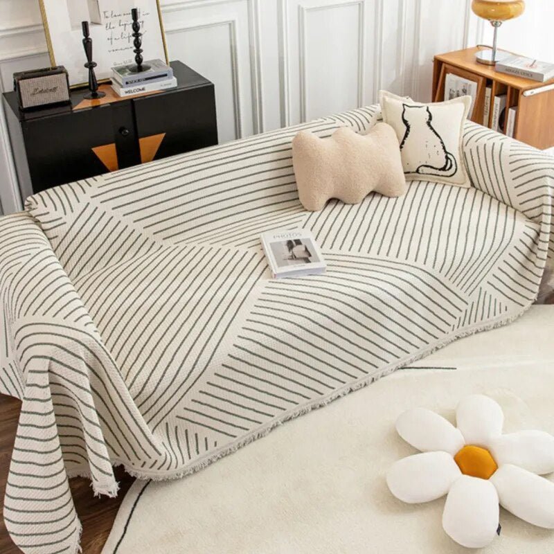 Komfortable Sofadecke - Abstraktes Muster &amp; Weicher Komfort