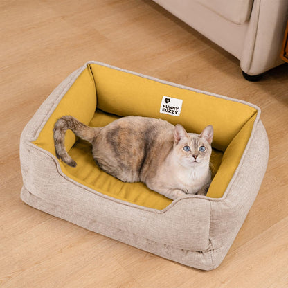 Katzenbett weich mit rutschfestem Boden - Waschbar | Komfort