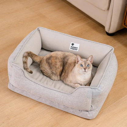 Katzenbett weich mit rutschfestem Boden - Waschbar | Komfort