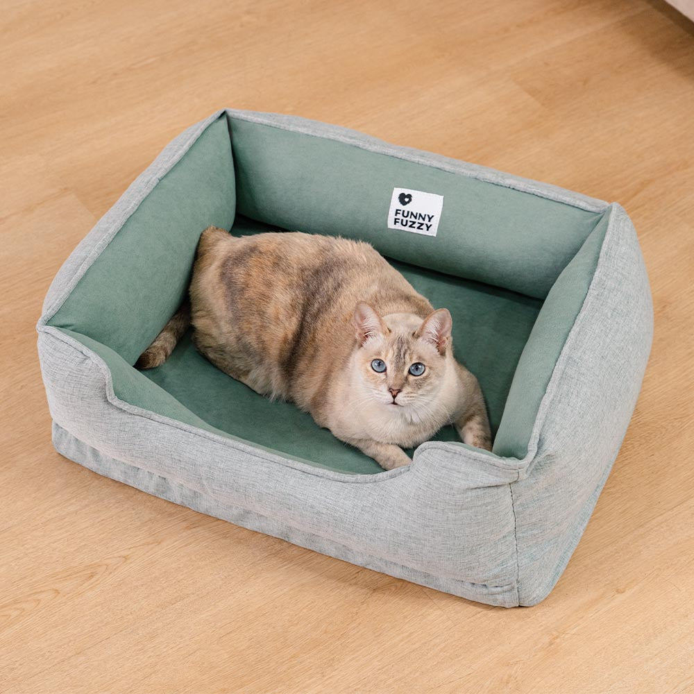 Katzenbett weich mit rutschfestem Boden - Waschbar | Komfort