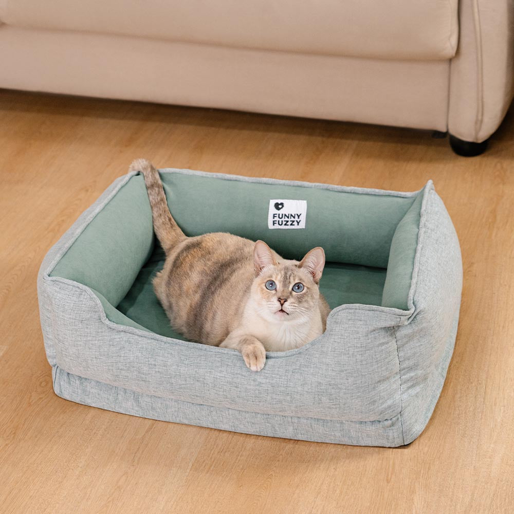 Katzenbett weich mit rutschfestem Boden - Waschbar | Komfort