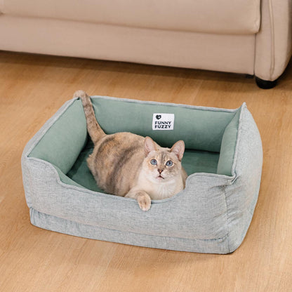Katzenbett weich mit rutschfestem Boden - Waschbar | Komfort