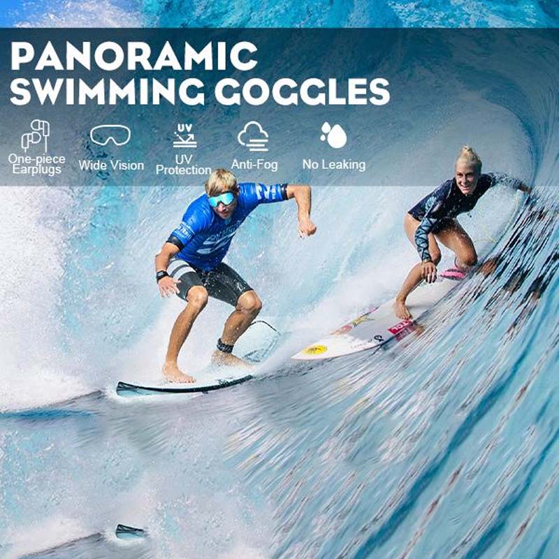 Weitwinkel-Schwimmbrille für Erwachsene - Antibeschlag