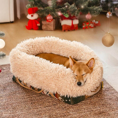 Wendbarer Haustierträger &amp; Schlafsack im Boho-Stil