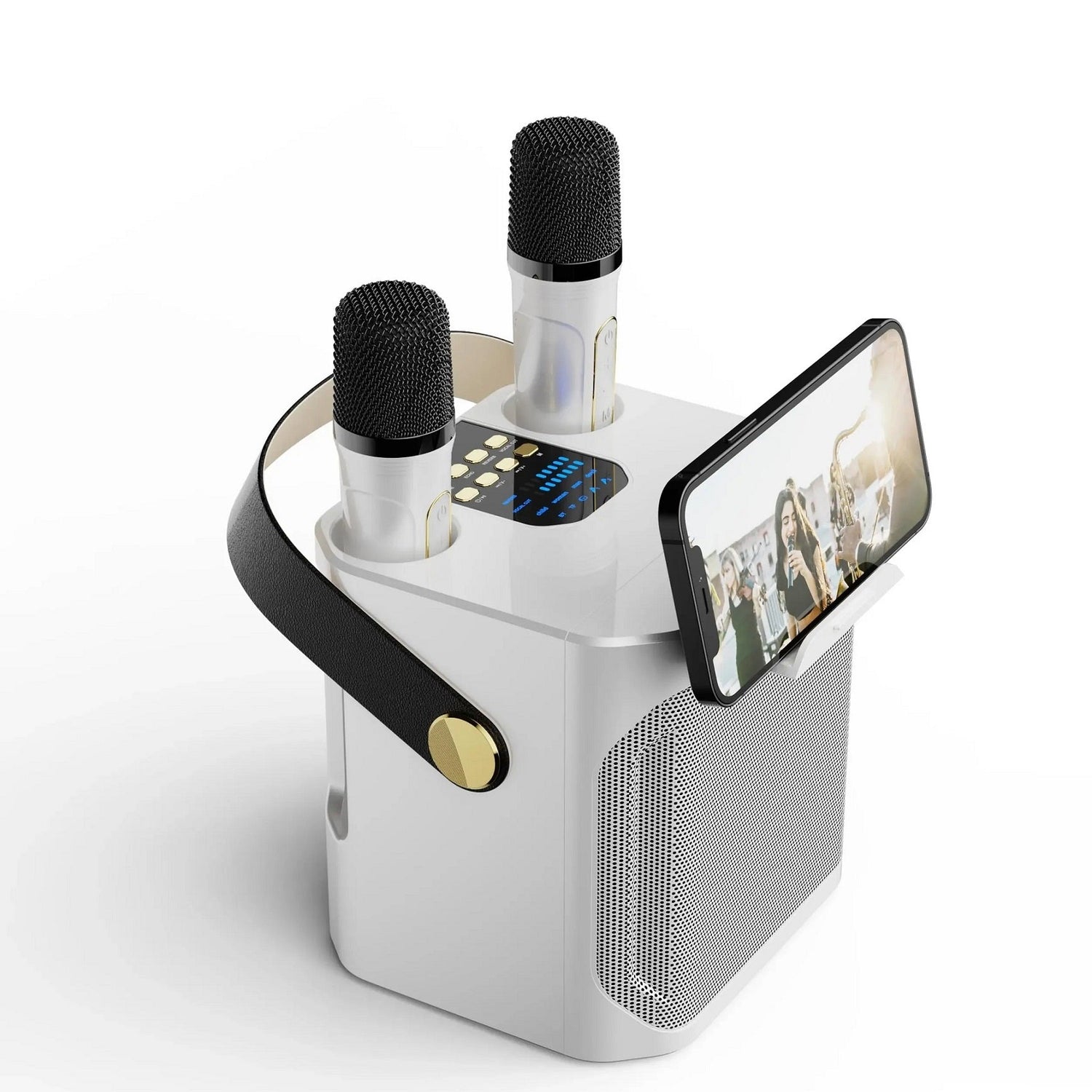 Hochleistungs tragbarer Bluetooth Karaoke Lautsprecher mit wiederaufladbarem Akku für den Innen- und Außenbereich