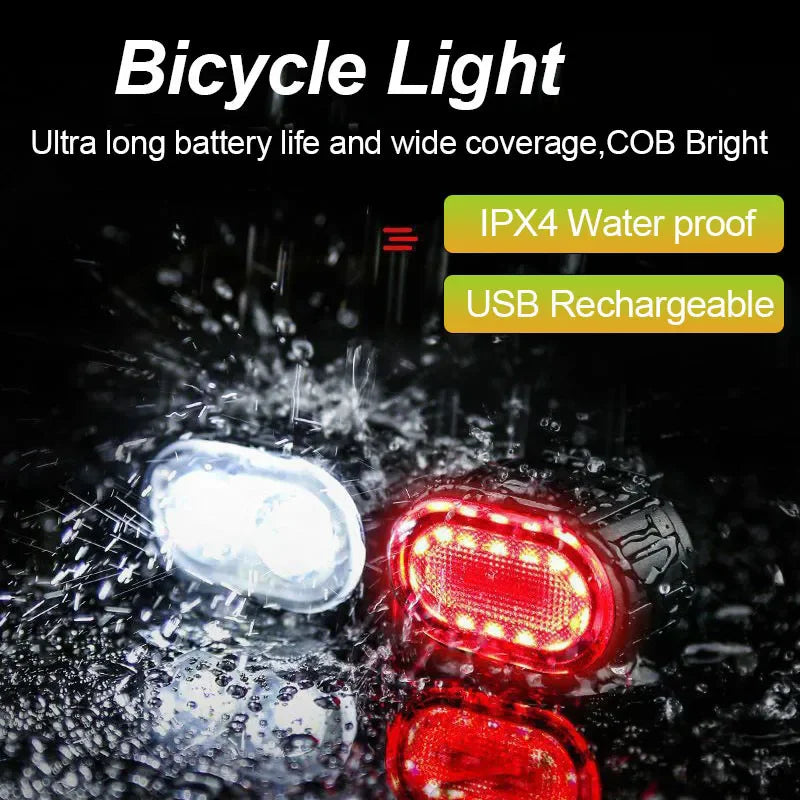 Wiederaufladbare Fahrradlichter | USB &amp; IPX4