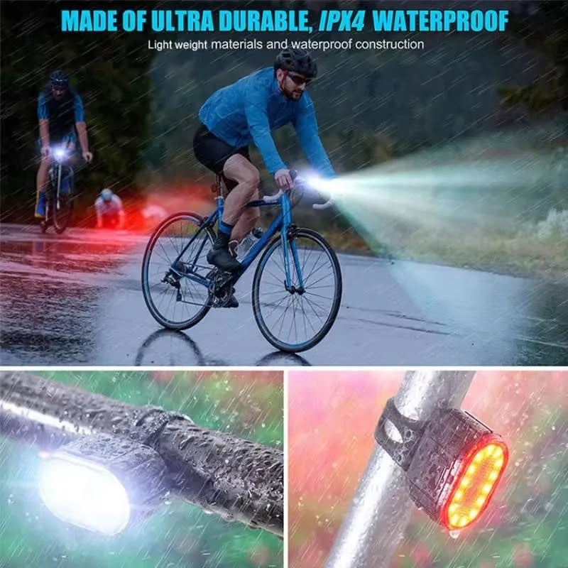 Wiederaufladbare Fahrradlichter | USB &amp; IPX4