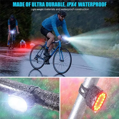 Wiederaufladbare Fahrradlichter | USB &amp; IPX4