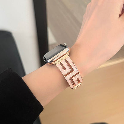 Damen Quadrat-Glieder Edelstahl Apple Watch Band