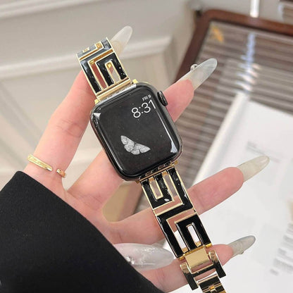 Damen Quadrat-Glieder Edelstahl Apple Watch Band