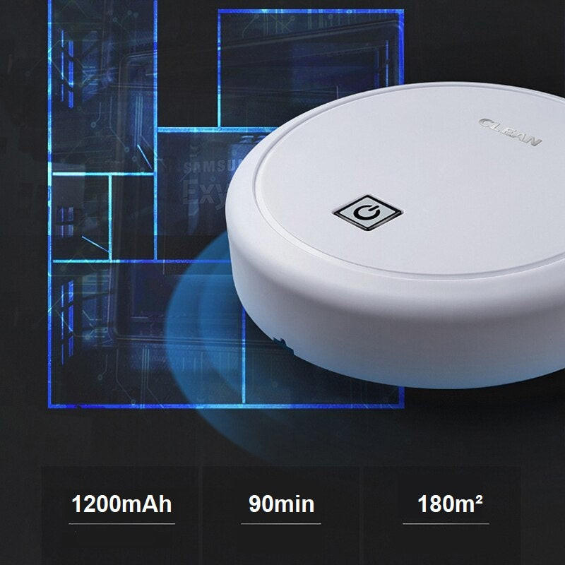 Robot vacuum cleaner with mopping function, quiet, 180 m², pet hair &amp; carpets